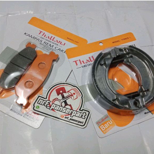 KAMPAS REM BELAKANG PIRODO/CAKRAM DISC PAD REM TROMOL BELAKANG YAMAHA RXS RX 100 FORCE 1 F1ZR F1 VEG