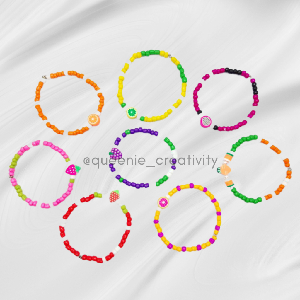 Gelang Manik Manik Lucu | Gelang Manik Buah | Gelang Tangan Manik