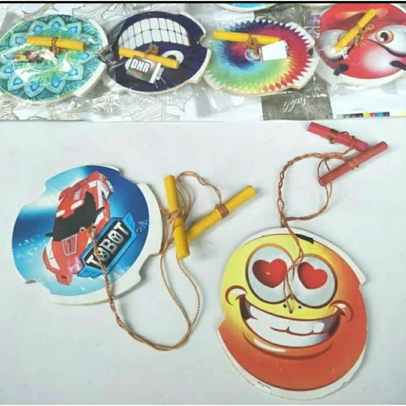 Mainan Anak Gasing Jantra Kayu Besar Gangsing Jadul Tarik Putar Murah