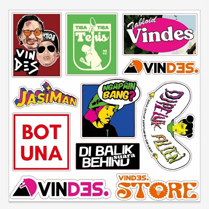 sticker stiker vindes Logo Vindes Botuna