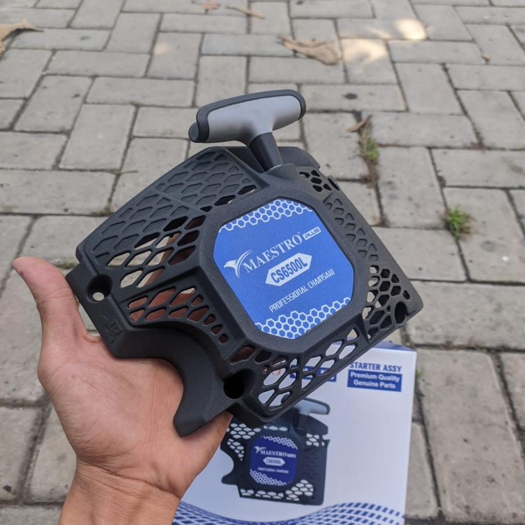 recoil starter chainsaw maestro 6500 selah tarikan starter chainsaw