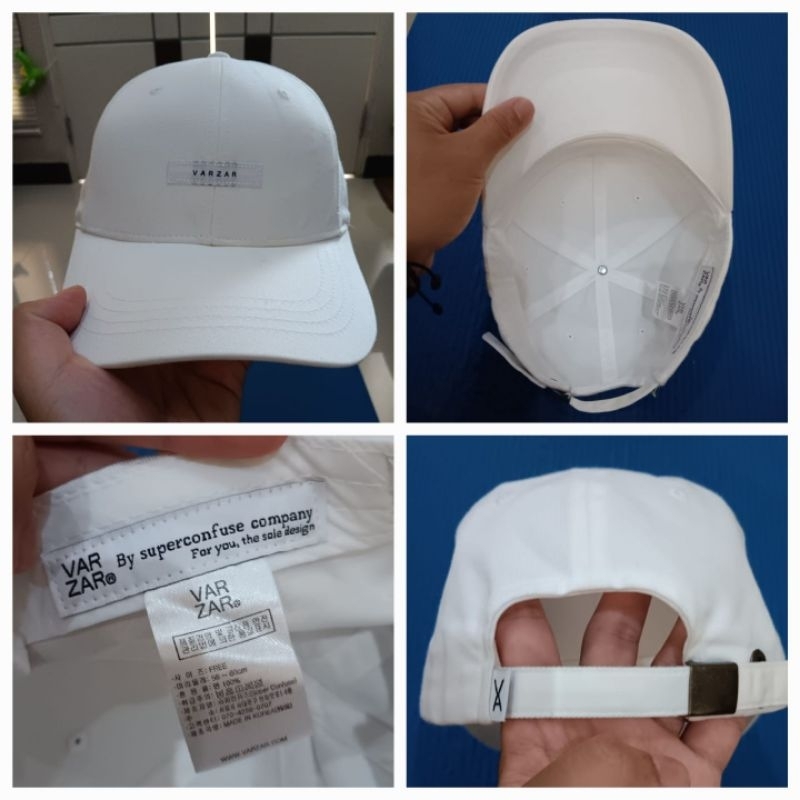 Topi varzar putih setelan