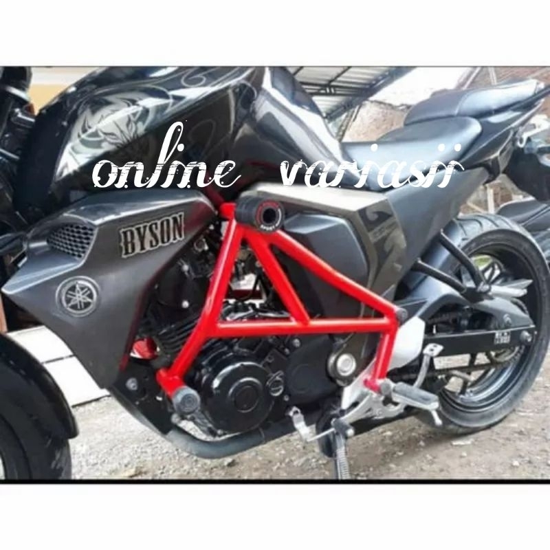 Crashbar Yamaha Byson Fi plus jalu frame slyder