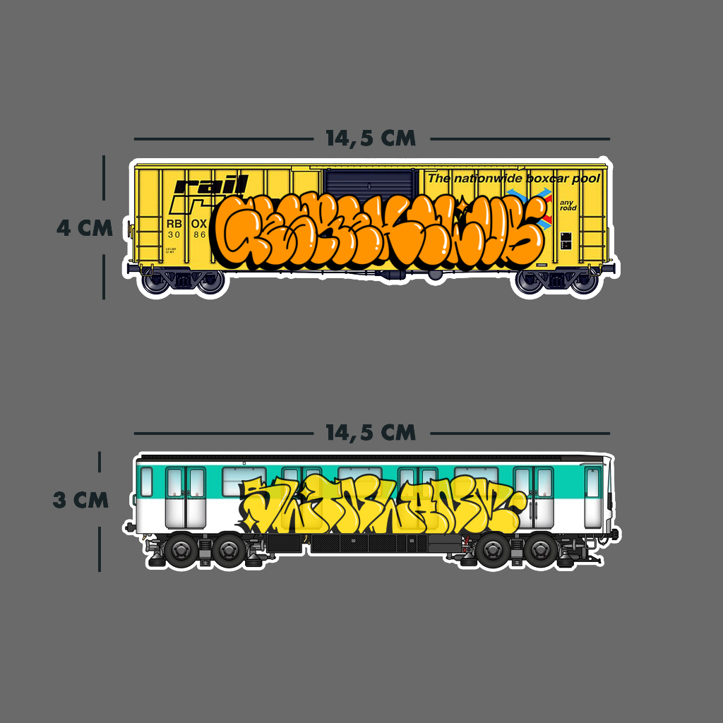 

custom sticker graffiti stiker kreta panjang throwup tagging nama sendiri crew clan komunitas