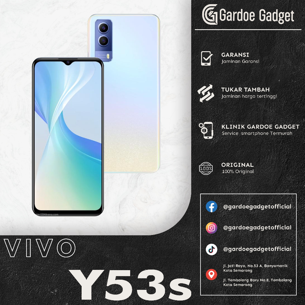 Vivo Y53s | 8/128GB ORIGINAL | HANDPHONE SECOND Full Set | HP SEKEN HP BEKAS MURAH | gardoegadget