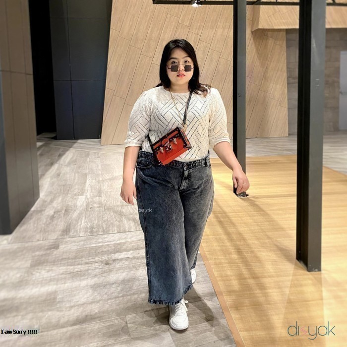 KULOT JEANS HIGHWAIST OOTD // KULOT JEANS HIGHWAIST JUMBO