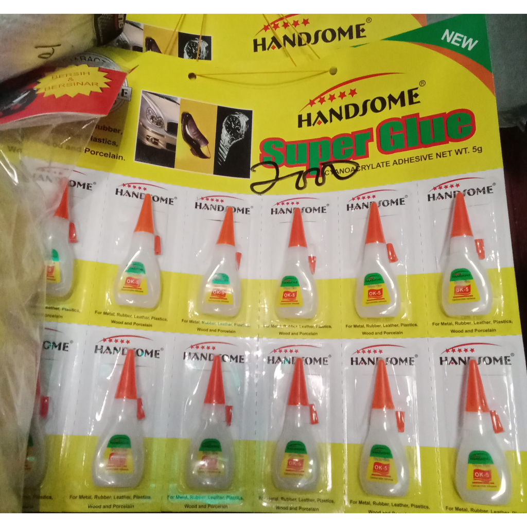 

LEM HANDSOME SUPER GLUE 5g - Lem korea serbaguna