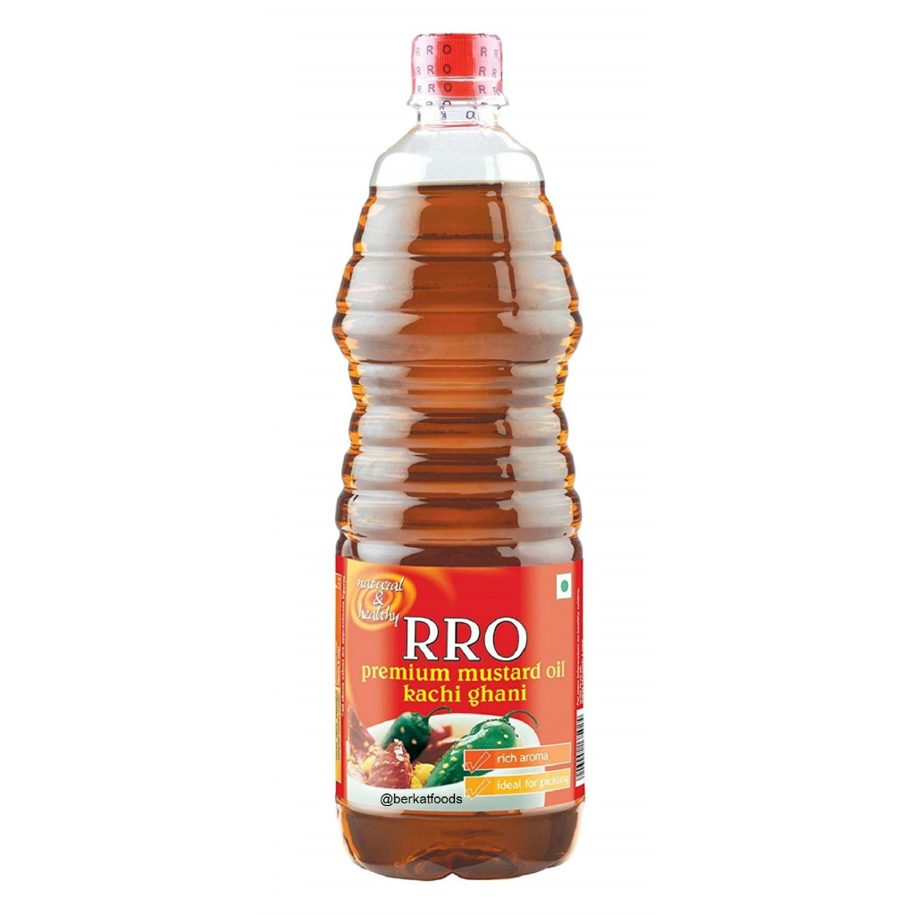 

Mustard Oil RRO India 1L / Minyak Biji Sawi Moster / Sarson Ka Tel Mastdil Kachi Ghani