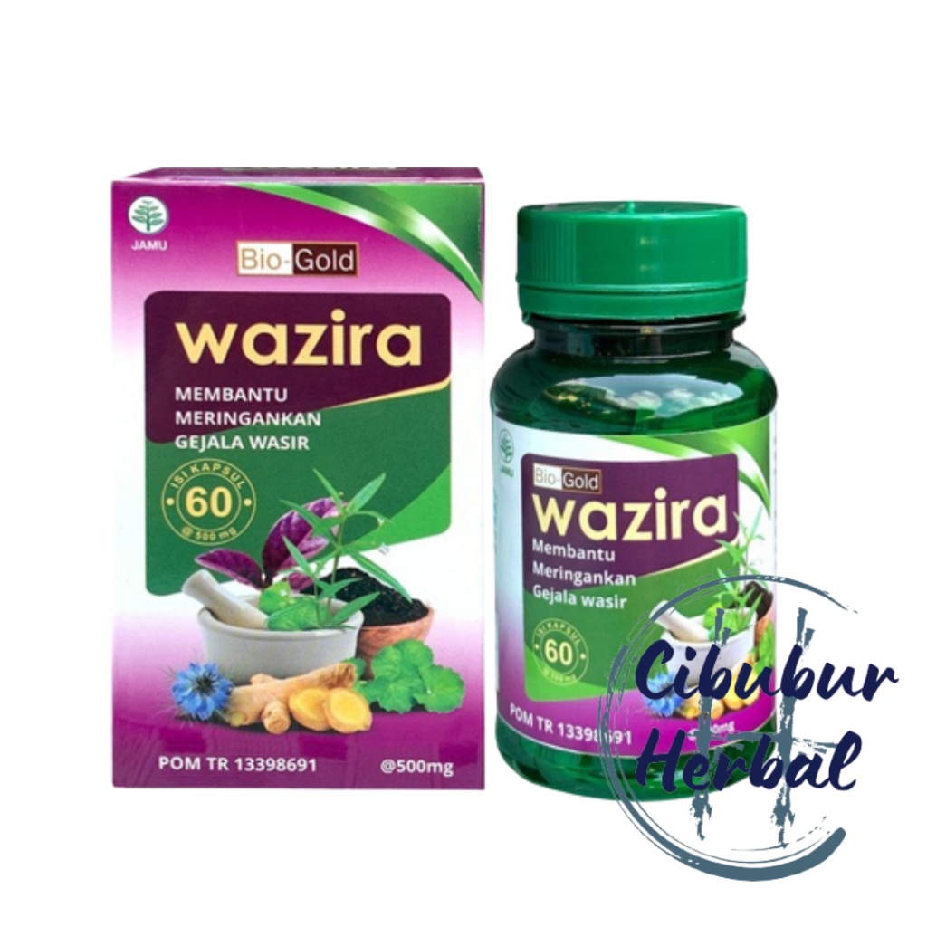 Kapsul Wazira Obat Wasir Ambeien WAZIRA Herbal Asli BPOM Original