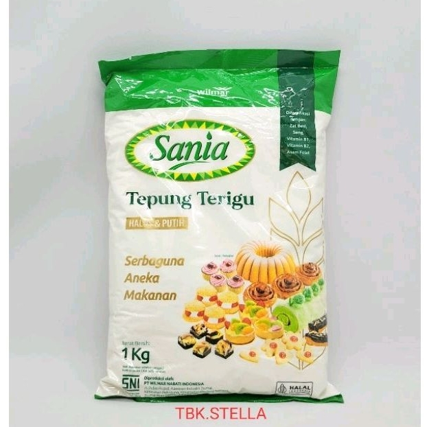 

TEPUNG TERIGU SERBAGUNA SANIA 1 KG
