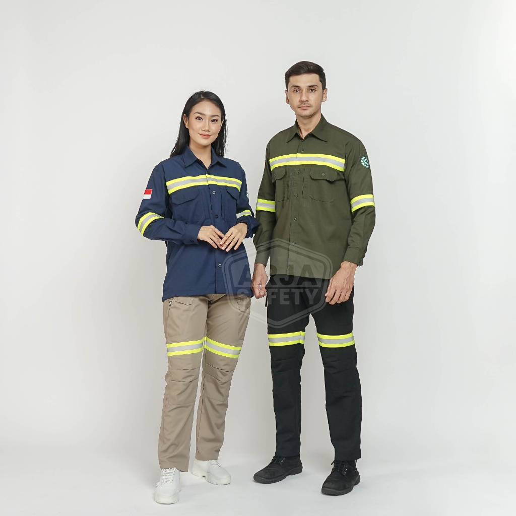 [ CLEARANCE SALE ] Seragam Safety Lengan Panjang Scotlight AntiBara | Wearpack Setelan Safety | Setelan Celana Safety dan Kemeja Safety Antibara | Celana Tactical Safety | Kemeja Tactical Safety | Ripstop Premium