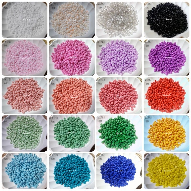 Manik Pasir/Mote Pasir Doff 6/0 manik gelang (26variasi)