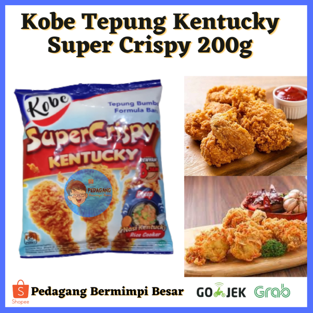 

Kobe Tepung Kentucky Super Crispy 200g / Tepung Ksc 200g