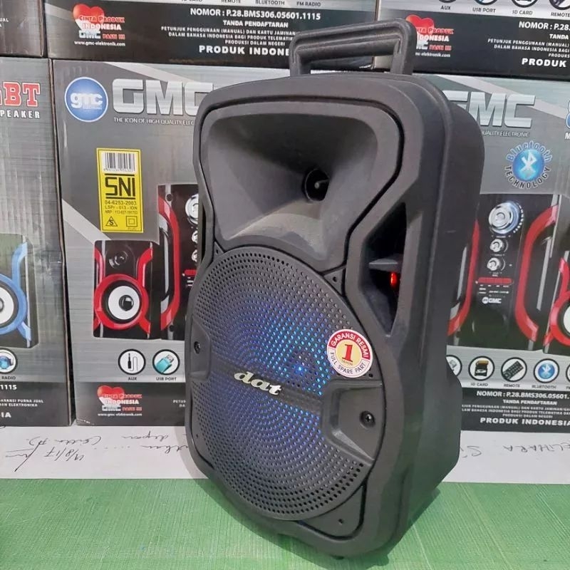 Speaker Dat DT 8210QD 8 inch bonus 2 mic wireless