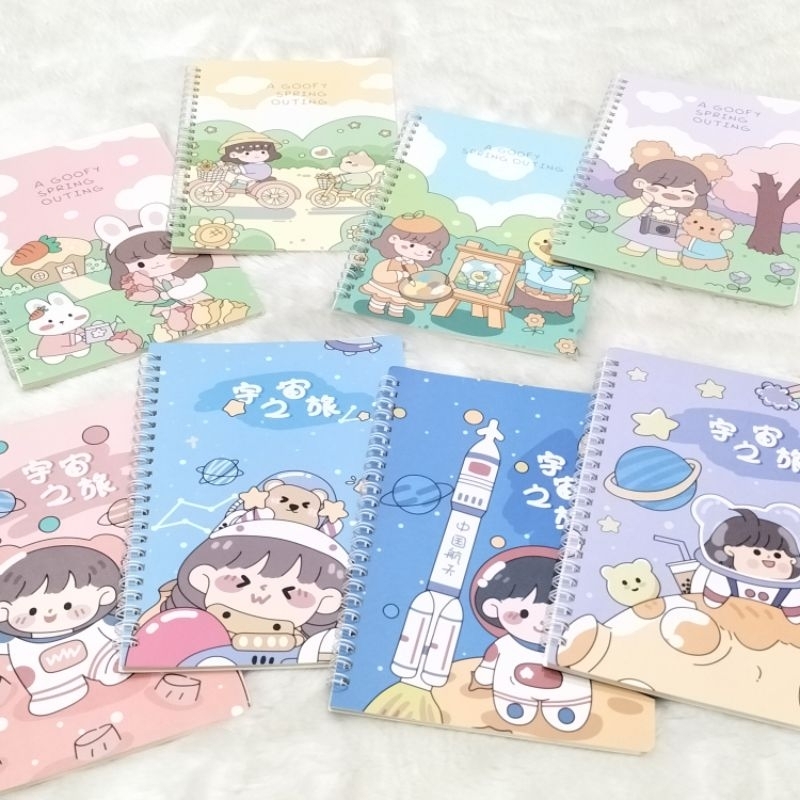 

Paket 4 Pcs Buku Diary Motif Lucu A5 Spiral Notebook Diary Note