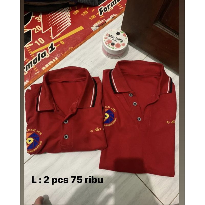 kaos polo second