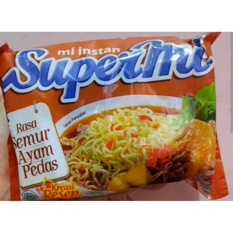 

supermi semur ayam pedas per 5 bungkus