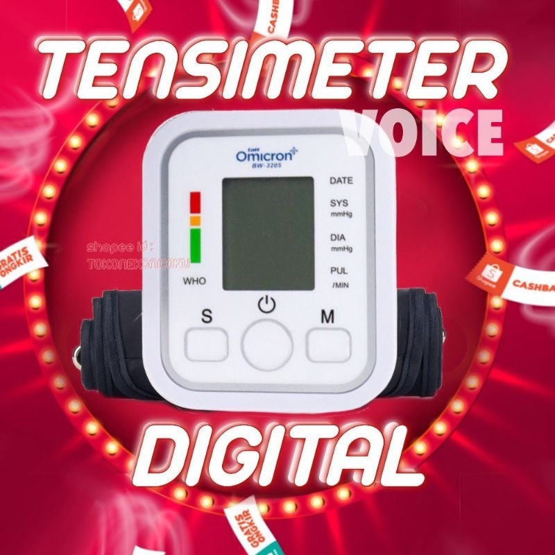 Tensimeter Digital Premium Alat Ukur Tekanan Darah BW 3205  | Tensi | kolesterol | darah tinggi rend