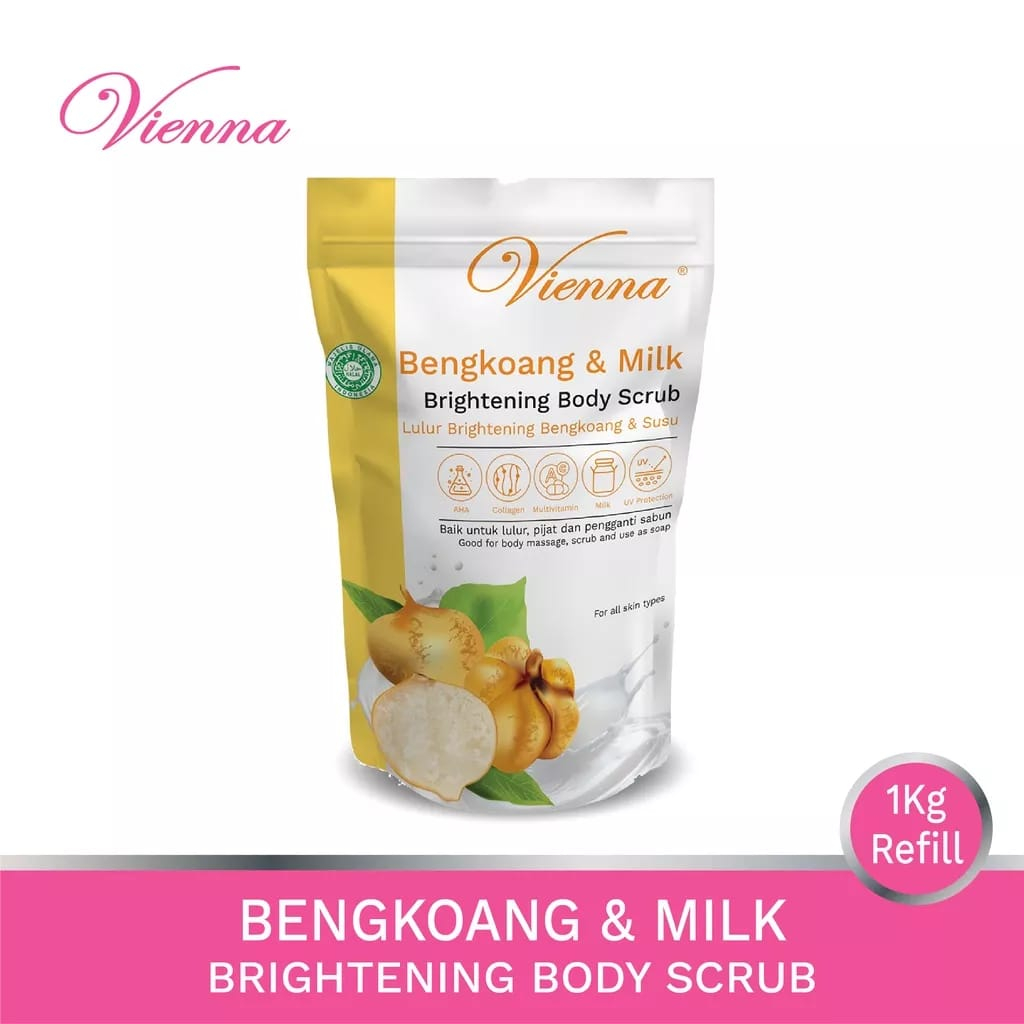 VIENNA BODY SCRUB BENGKOANG'S MILK - 1 KG POUCH