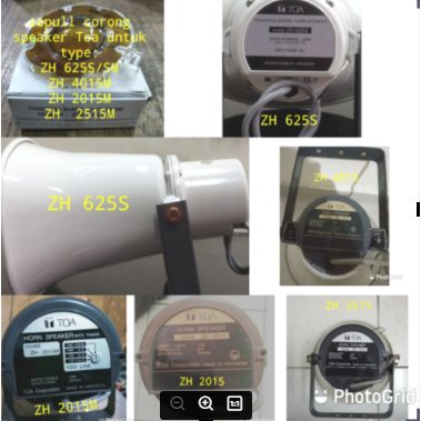 sepul. sepull spul Lilitan sparepart penganti untuk corong speaker merk brand Toa untuk type ZH 625S