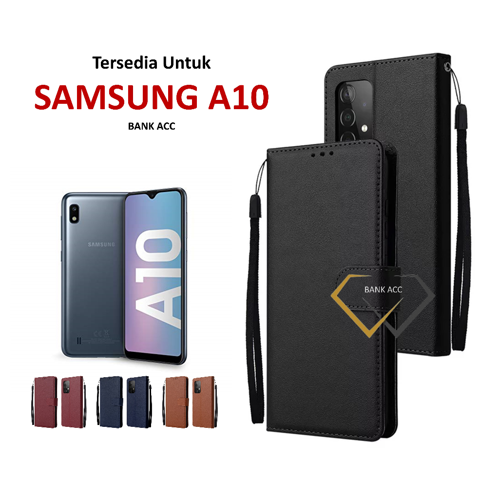 Case SAMSUNG A10 | A10s | A11 | A12 Casing Flip Dompet Kesing HP Kulit Premium
