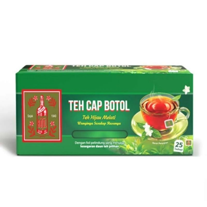 

Teh Celup Cap Botol Aroma Melati Teh Hijau (25 pcs)