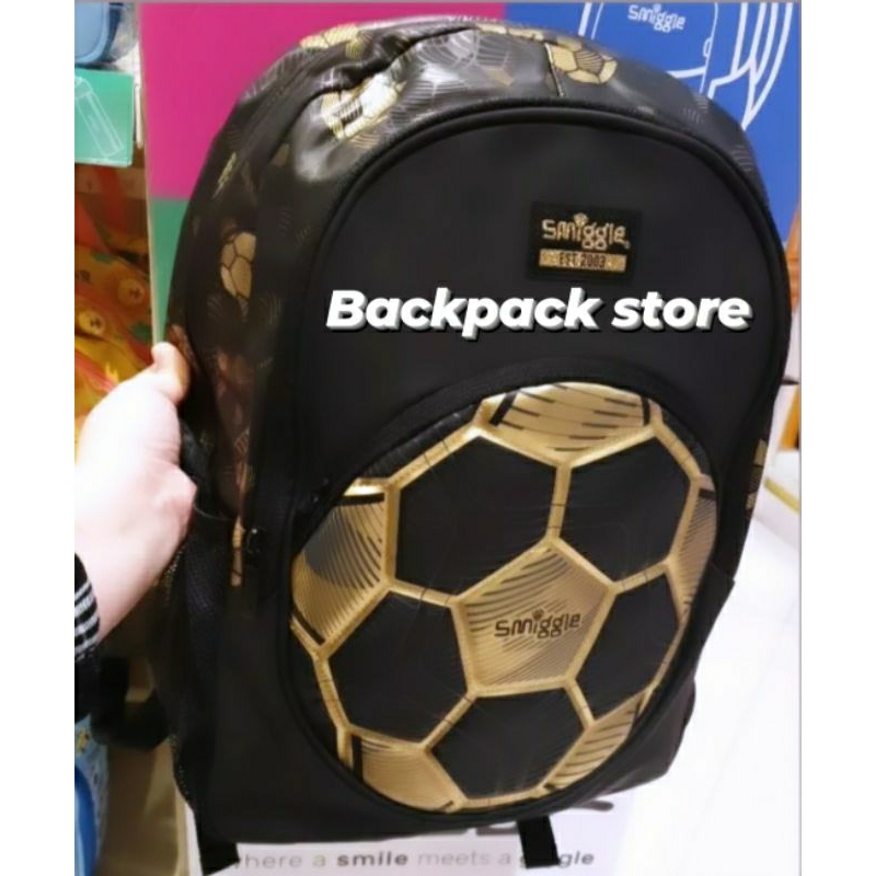 SMIGGLE BACKPACK ORIGINAL SOCCER GOLD - TAS SMIGGLE BOLA