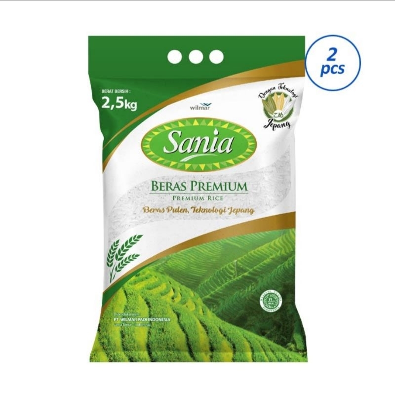 

Sania Beras Premium 2.5 Kg (2 Pcs)