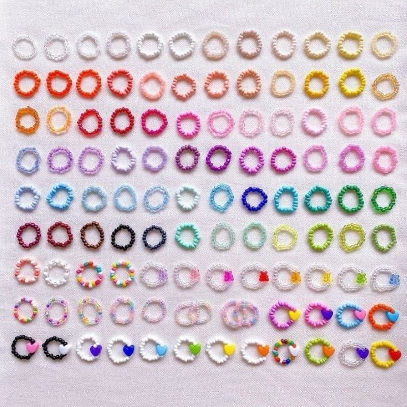 Ring beads/ring handmade/cincin manik manik/cincin Idol Kpop