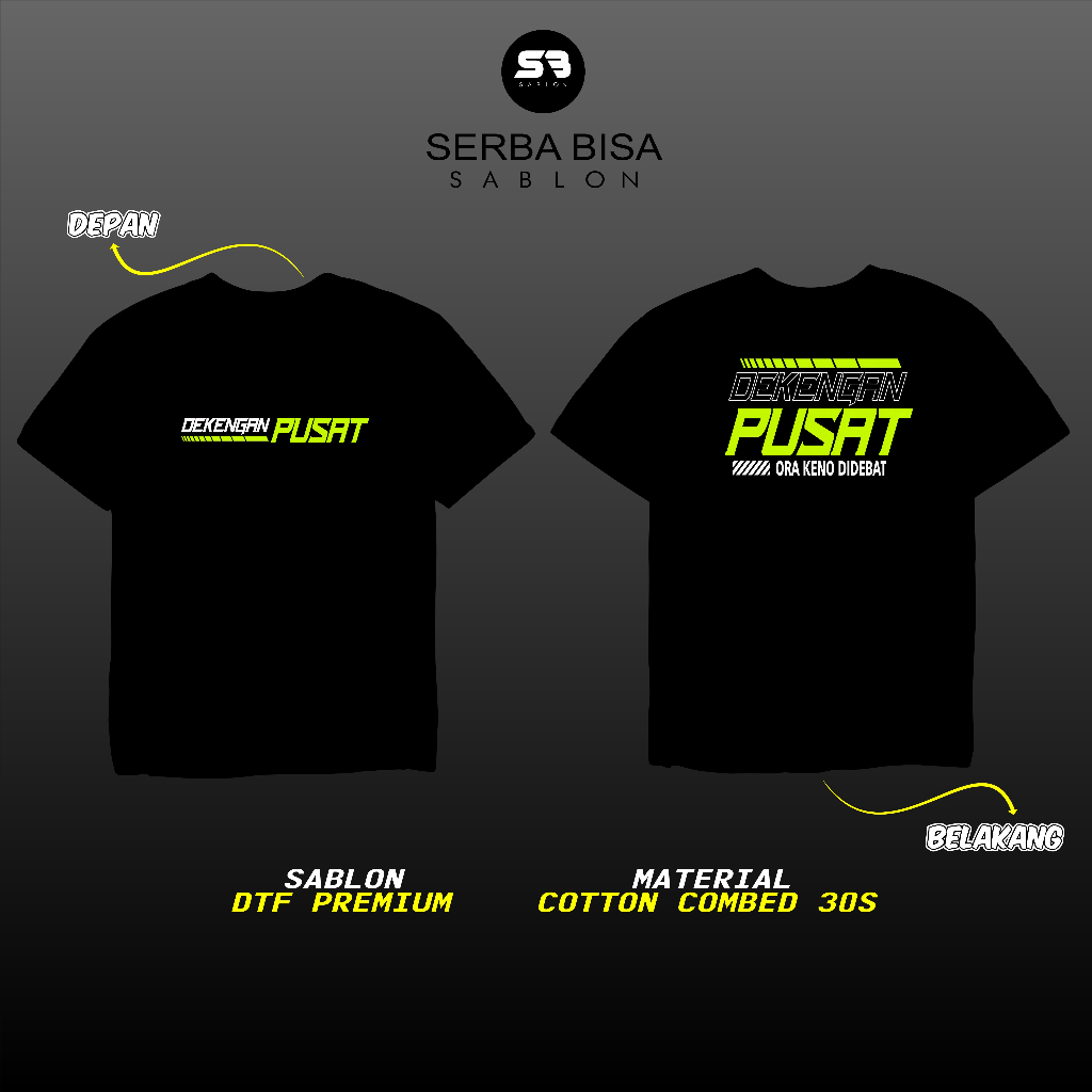 Kaos Baju Viral | DEKENGAN PUSAT Desain Terkini | Kaos Viral Dekengan Pusat Keren