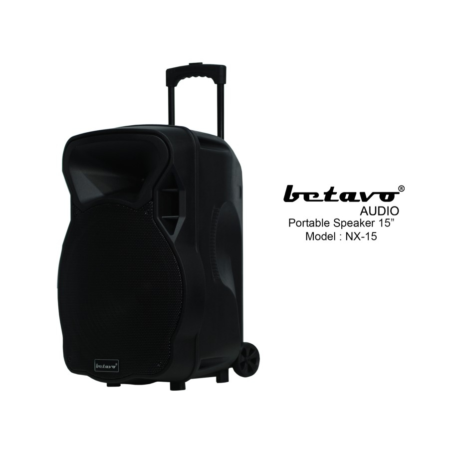 SPEAKER Aktif 200 watt PORTABLE BETAVO NX15 NX 15 Inch Wireless Bluetooth ORI Garansi