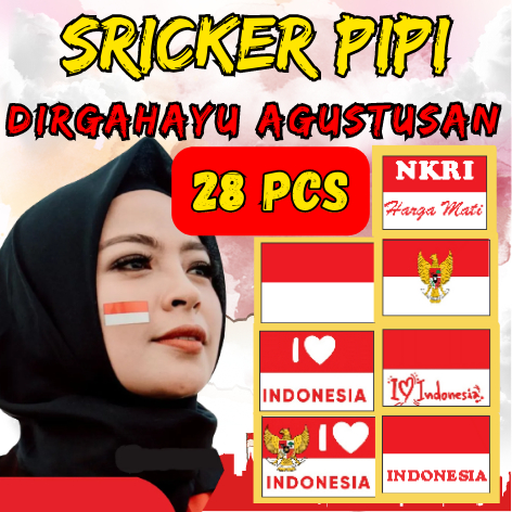 

TERLARIS STICKER PIPI MERAH PUTIH ISI 28. STICKER KEMERDEKAAN