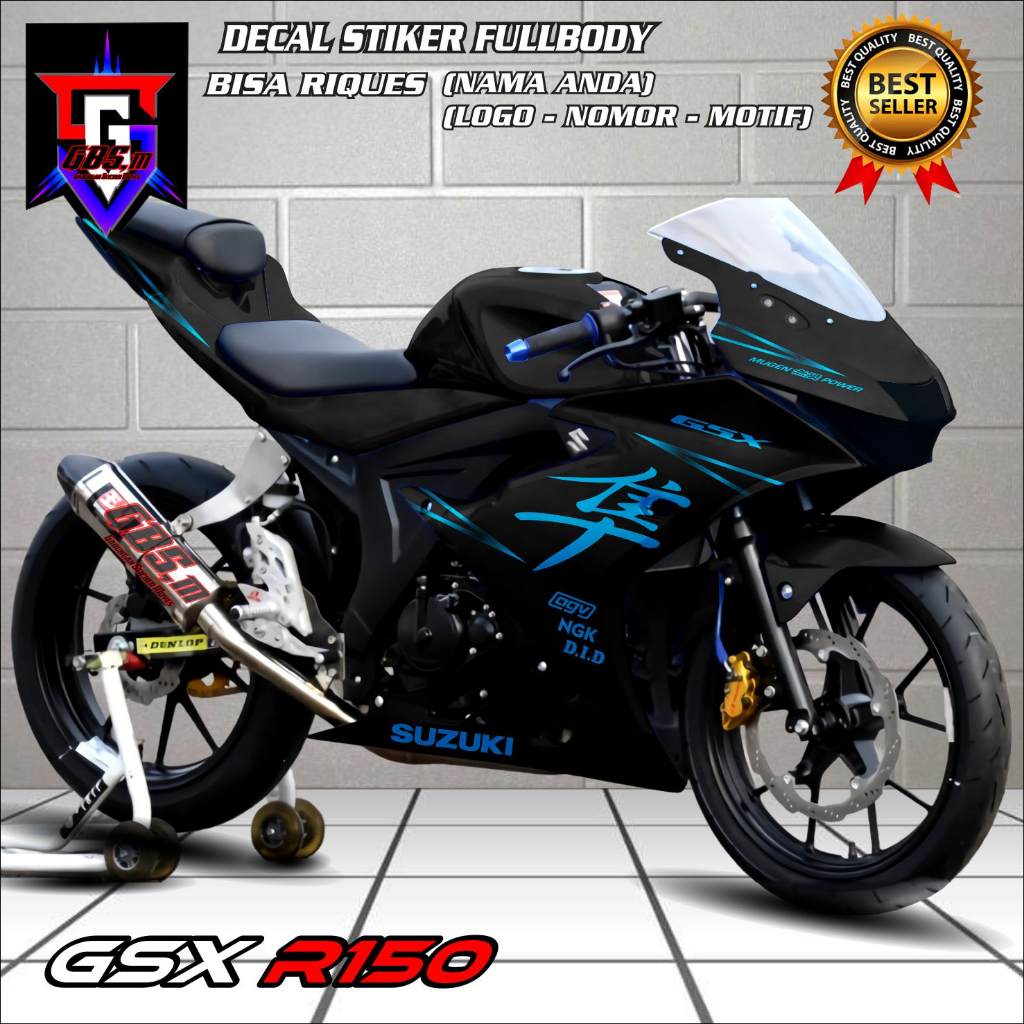 Decal GSX 150R Stiker Motor GSX R150 Fullbody Sticker Suzuki GSX 150R Fullbody