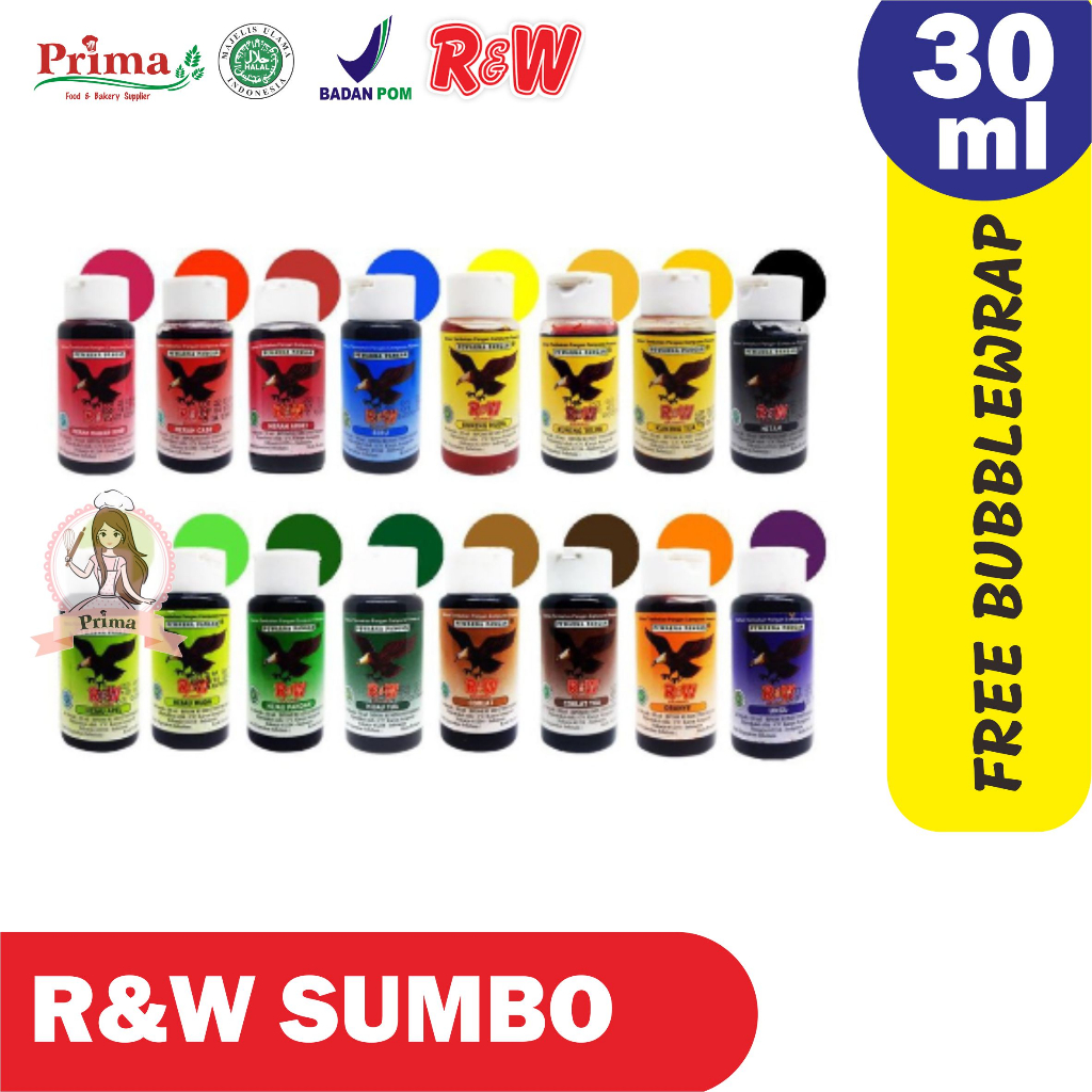 

Pewarna Makanan - Rajawali Sumbo 30ml