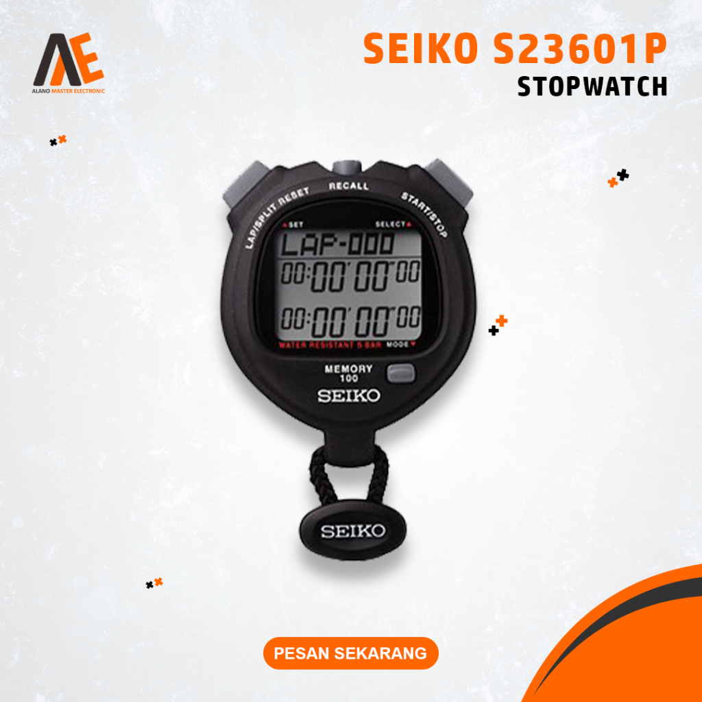 Stop Watch Seiko S23601P Alat Pengukur Waktu Stopwatch Seiko S23601P