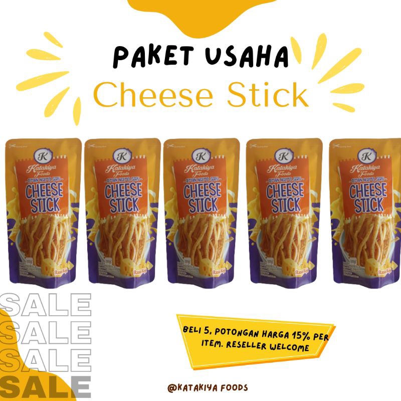 

Katakiya Cheese Stick Paket Usaha/Reseller isi 5 Pcs Produk Cheese Sticks