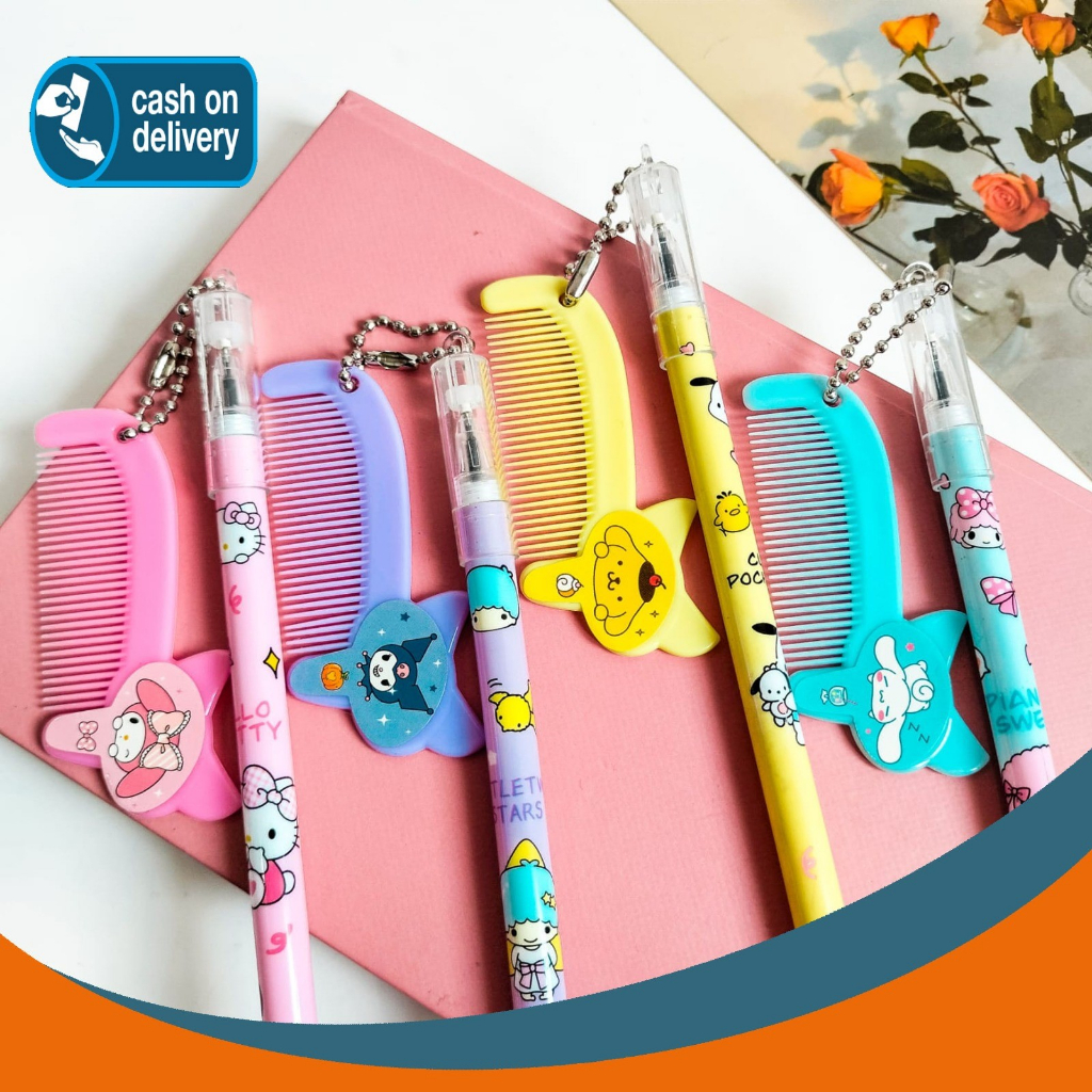 

PULPEN SISIR SANRIO LUCU PEN GANTUNGAN KARAKTER BOLPEN ALAT TULIS KANTOR COD TERMURAH