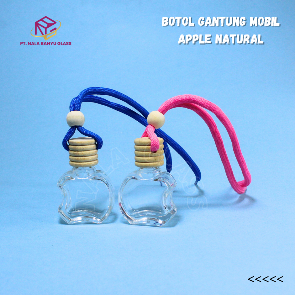 BAMB10 botol kosong parfum mobil gantung apel / botol parfum apel 10ml