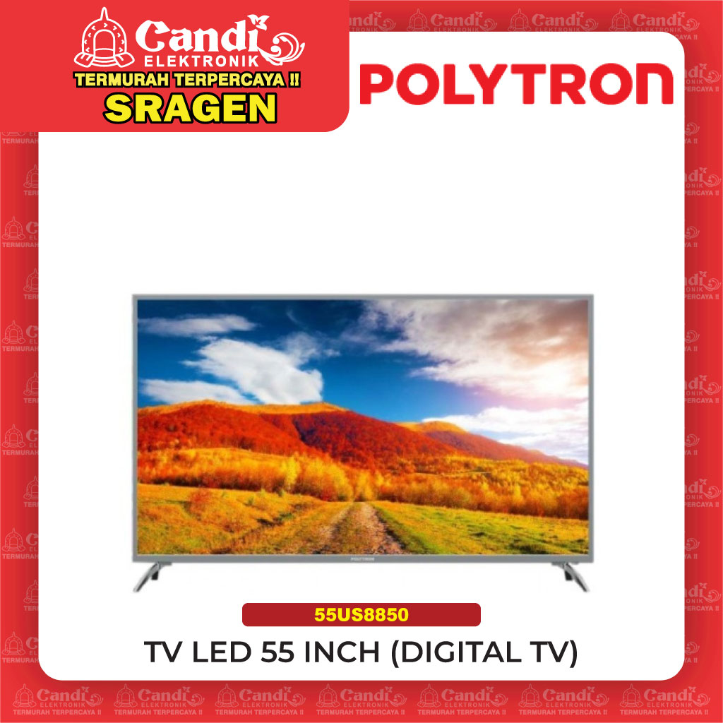 POLYTRON Led Tv 55 inch Polytron Digital TV 4K UHD - 55US8850