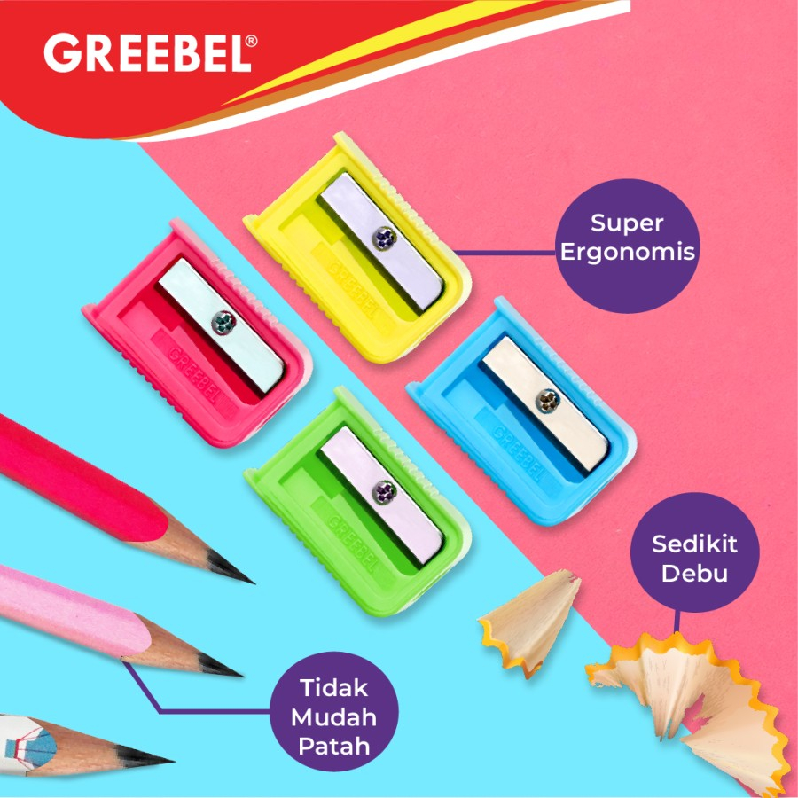 

Rautan Sharpener Pengserut Serutan Pensil Greeble 102