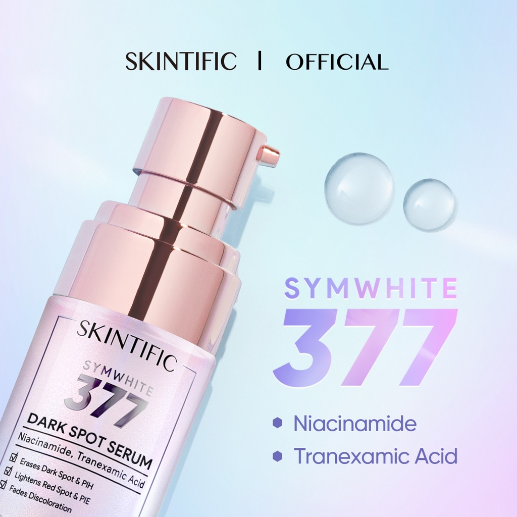 SKINTIFIC Brightening Serum Mencerahkan Kulit SymWhite 377 Dark Spot Serum Pencerah Wajah Perawatan Kecantikan Treatment untuk Kulit