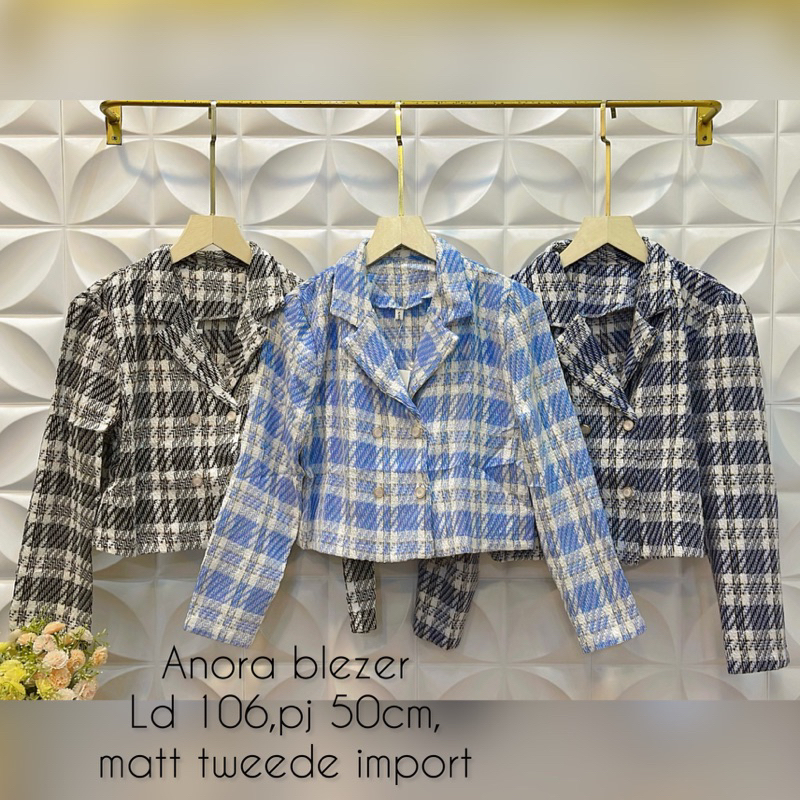 BlEZER WANITA KOREA LOOk // BlEZER TWEED import