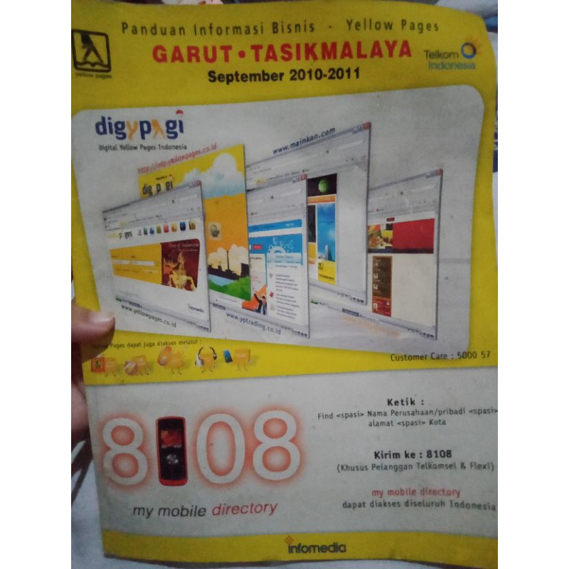 Buku Panduan Informasi Bisnis Yellow and White Pages GARUT TASIKMALAYA September 2010-2011 Telkom In