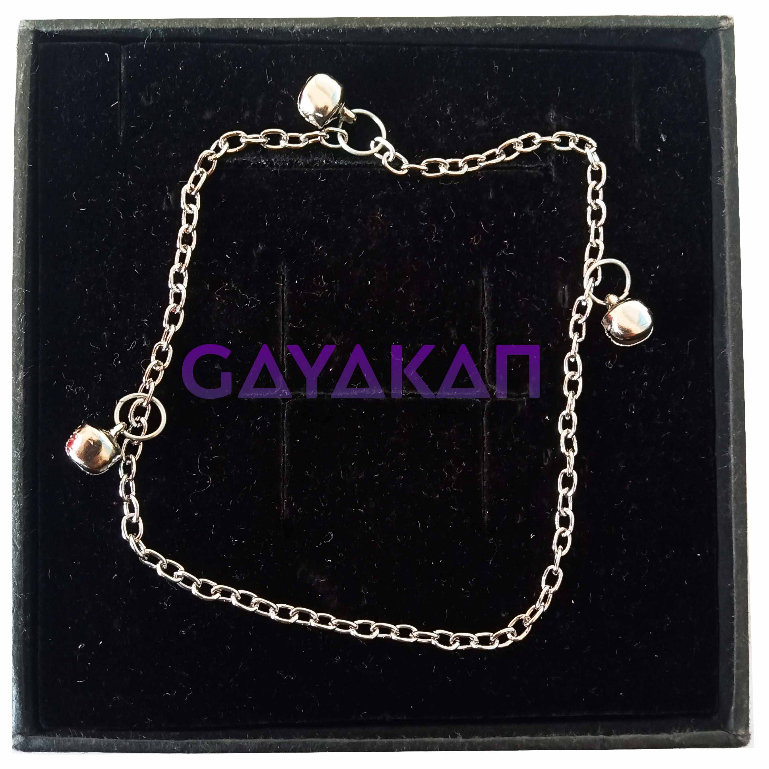 Isi 12 Pcs (1 lusin) Gelang Kaki Panjang Untuk Dewasa Atau Anak Model Rantai Bandul Lonceng