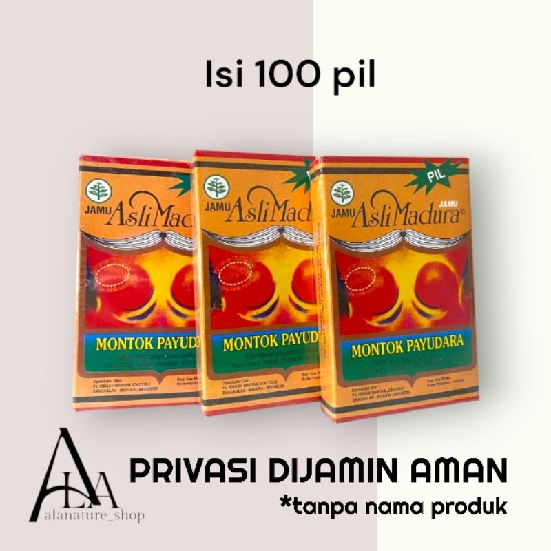 Jamu Montok Payudara Jokotole Madura 100pil