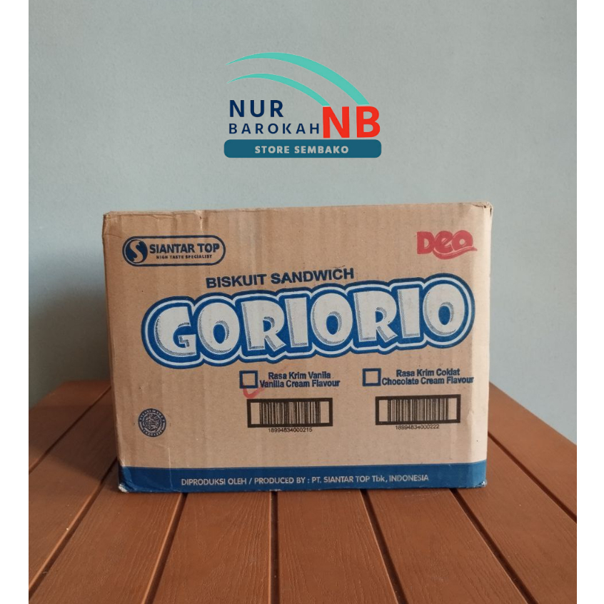 BISKUIT GORIORIO RASA KRIM VANILA 1 DUS (160 PACKS)