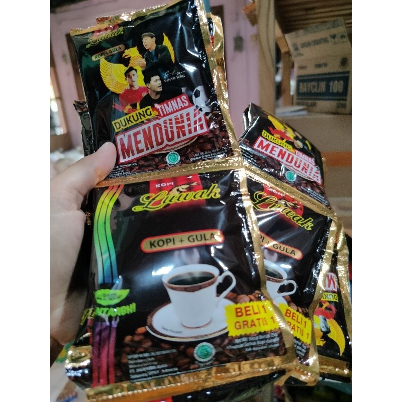 Kopi Luwak Hitam Kopi + Gula  20pcs kemasan 25gr