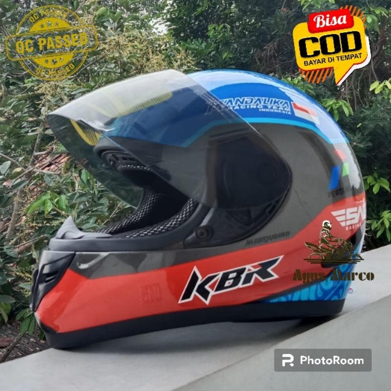 Helmet FullFace SNI model GP Mandalika look NHK GP R Tech street Mandalika