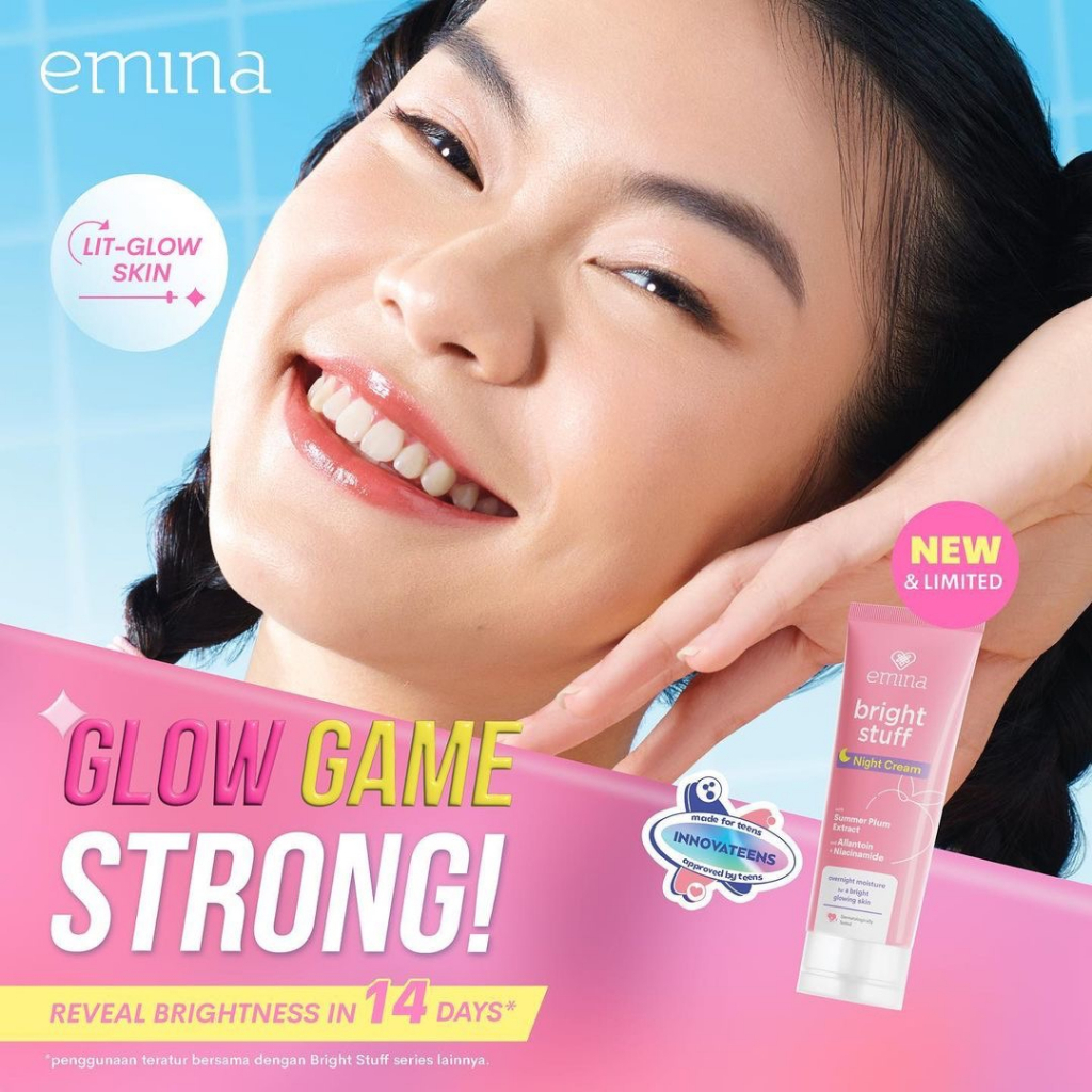 ❤️ MEMEY ❤️ EMINA Bright Stuff Night Cream 20g