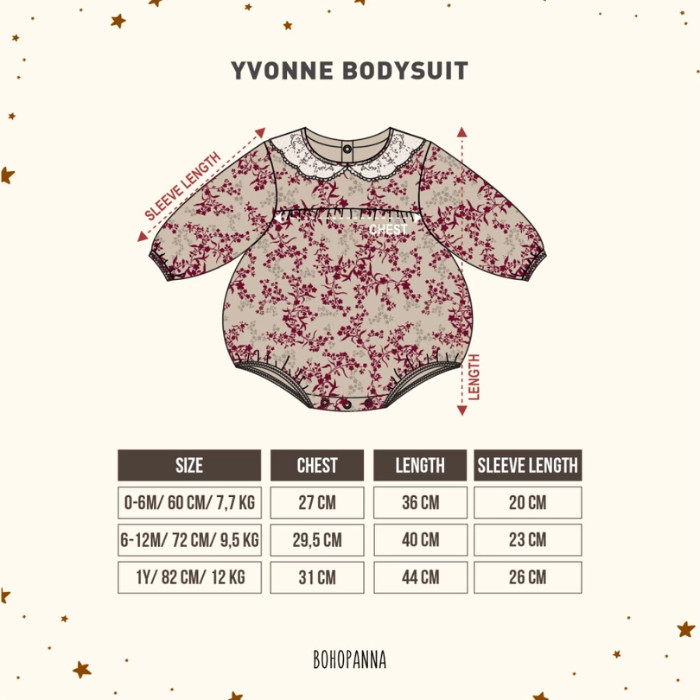 Bohopanna Yvonne Bodysuit - Jumper Bayi